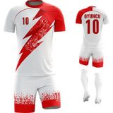 Acr Giyim - Şimşek - Kişiye Özel Futbol Forması Takımı - 2 Yaş - Kırmızı