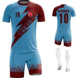Acr Giyim - Şimşek - Kişiye Özel Futbol Forması Takımı - 3XL - Bordo