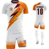Acr Giyim - Şimşek - Kişiye Özel Futbol Forması Takımı - 7 - 8 Yaş - Turuncu
