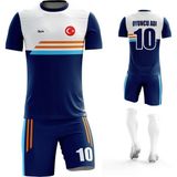 Acr Giyim - Subway Modeli - Kişiye Özel Futbol Forması Takımı - 7 - 8 Yaş - Beyaz