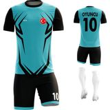 ACR Giyim - Taç - Kişiye Özel Futbol Forması Takımı - 3XL - Turkuaz