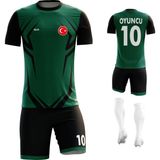 ACR Giyim - Taç - Kişiye Özel Futbol Forması Takımı - Koyu Yeşil