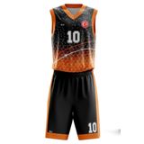 ACR Giyim Tekstil Forma Baskı Basketbol Forması Kişiye Özel Basketbol Forması Alt Üst Takım Hediyelik Forma B2402 Turuncu Siyah