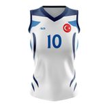 ACR Giyim Tekstil Forma Baskı Voleybol Forması Model 722 - Kişiye Özel Isim Ve Numara Yazılabilir, Dijital Baskı Tasarım Tek Üst