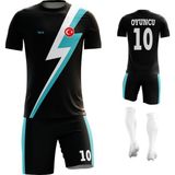 ACR Giyim - Yıldırım - Kişiye Özel Futbol Forması Takımı - 13 - 14 Yaş - Turkuaz