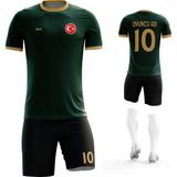 Acr Giyim - Zümrüt Modeli - Kişiye Özel Futbol Forması Takımı - 1 - 2 Yaş - Yeşil