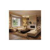 Acrolite Dekoratif Sarkıt LED (Oturma Odası, Yatak Odası Mutfak, Yatak Odası) ÇAP:70X25CM Beyaz 4000K