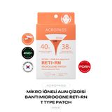 ACROPASS Retinol ve PDRN Mikro İğneli Alın Çizgisi Bandı Reti-rn Microcone Patch T Type 4’lü