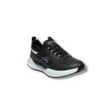 Acropol 137-26 Deri Anatomik Erkek Sneaker Siyah Gümüş