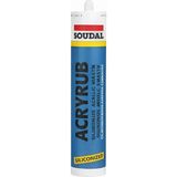 Acryrub Siliconized Akrilik Mastik – Siyah | Boyanabilir & Silikonlu Derz Dolgu | Iç Cephe Sızdırmazlık ve Tamir Silikonu