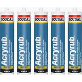 Acryrub Silikonize Mastik 500 gr 5'li - Antrasit Gri