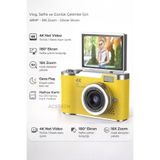 ACSTECH 4K Dijital Fotoğraf Makinesi 48MP Flip Ekran 18X Zoom Flaşlı 64GB Hediyeli Türkçe Menü