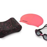 Actifoam 3'lü Yetişkin Yüzme Seti (Pullbuoy+Havuz Bonesi+Yüzücü Gözlüğü) (Pembe)