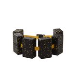Actifoam Aqua Belt Swimming Belt Yüzme Kemeri Havuz Deniz Batmaz Kemer (Siyah + Sarı)