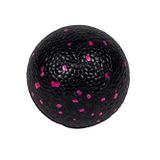 Actifoam Lacrosse Massage Ball El Ayak Sert Uyarıcı Masaj Topu Küçük Top 8 cm çap (Siyah + Pembe Orta Sert)