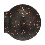 Actifoam Peanut Lacrosse Orta Sert El Ayak Uyarıcı Siyah-Turuncu Masaj Topu (12 x 24 Cm) - 000-Siyah