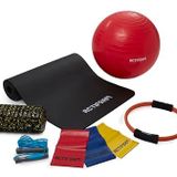 Actifoam Premium Tam Pilates Seti (Kırmızı, 55 cm Top)