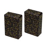 Actifoam Yoga Blok 2'li SET Yoga Köpüğü Yoga Bloğu Yoga Block Yoga Köpüğü (Siyah + Sarı Orta Sert)