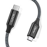 Action Thunderbolt 4 Type C Kablo 100 W Pd Şarj 1.8 Metre 40 Gbps Veri ve Görüntü Aktarım Kablo - Siyah - Plastik
