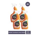Actisoft Mutfak Temizleyici Limon Kokulu Sprey 4 Adet X 750 Ml