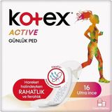 Active Single Günlük Ped Ultra Ince 16'lı Çanta Paketi