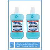 Active Soft Mint Ağız Çalkalama Suyu 750 ml Alkolsüz 2 Adet Uzun Süreli Ferahlık Sağlar