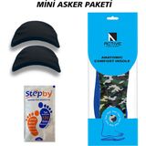 Active Team BG184.ML | Yumuşak Memory Foam Asker Botları için İç Tabanlık, 2x Vatka ve Koku Önleyici Toz