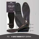 Active Team BU03 - 7 cm Boy Uzatıcı Tabanlık | Gizli Topuk Yükseltici Gelişmiş Özel Kademeli Unisex Boy Uzatan