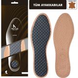 Active Team LT03 - Delüks Deri | Tüm Ayakkabılar ile Uygun, Koku Önleyici, Ter Emici, Kaymaz İç Tabanlık - 45