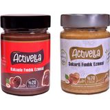 Activella Kakaolu Fındık Ezmesi 330 gr %20 Fındıklı + Şekerli Fındık Ezmesi 320 gr %70 Fındıklı - 650 gr