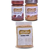 Activella Kakaolu Fındık Ezmesi 330GR %35 Fındıklı + Şekerli Fındık Ezmesi 320GR %70 Fındıklı + Kıyılmış Iç Fındık 500GR - 1,15 kg