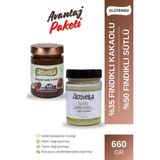 Activella Kakaolu Fındık Ezmesi 330GR %35 Fındıklı + Sütlü Fındık Ezmesi 330GR %50 Fındıklı - 660 gr