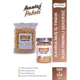 Activella Şekersiz Fındık Ezmesi 320GR %100 Fındıklı + Kavrulmuş Iç Fındık 500GR - 820 gr