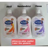 Activex Aktivex Sıvı Sabun Çeşitleri 3 Adet 1litre