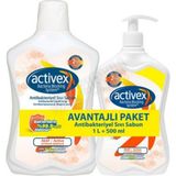 Activex Antibakteriyel Sıvı Sabun Aktif 1 Lt + 500 ml Hediye Koku Özellikleri ile