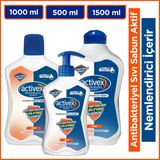 Activex Antibakteriyel Sıvı Sabun Aktif 1,5 Lt + 1 Lt + 500 Ml Nemlendirici İçerir