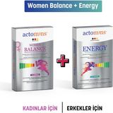 Actomins® Women Balance + Energy Set – Kırmızı Ginseng, Turnera Diffusa, Tribulus ve L-Arjinin Içeren Takviye Edici Gıda Seti - Aromasız