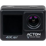 Acton Aksiyon Kamerası 4K Çift Ekranlı 170 Derece Lens Açısı ile Su Sıçramasına Dayanıklı