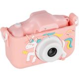Acton Full HD Dijital Çocuk Fotoğraf Makinesi Pembe - Unicorn Silikon Kılıflı