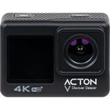 Acton Gold 4k Çift Ekranlı Aksiyon Kamerası Siyah