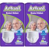 Actual L Yetişkin 2x30 60 Adet Emici Külot Hasta Bezi