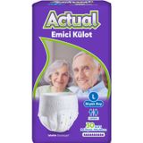 Actual L Yetişkin 30 Adet Emici Külot Hasta Bezi