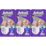 Actual L Yetişkin 3x30 90 Adet Emici Külot Hasta Bezi