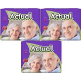 Actual Yetişkin Hasta Bezi Bel Bantlı L, Büyük Boy, 90 Adet (3 Paket x 30)