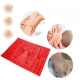 Acupressure Ayak Paspası Ve Ayak Refleksoloji Yumuşak Duyu Matı Kırmızı Renk
