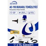 Acura Ac-110 Buharlı Temizleyici, 4 Bar, 1050 W, 9 Parça Aksesuar Ve Mikrofiber Bez Hediyeli