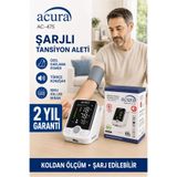 Acura Ac-475 Şarjlı, XXL Manşetli Türkçe Konuşan Koldan Tansiyon Aleti