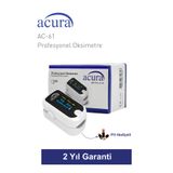 Acura AC-61 ÜTS Kayıtlı, OLED Ekranlı Profesyonel Pulse Oksimetre