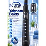 Acura AC-7101 Döner Başlıklı Profesyonel Şarjlı Diş Fırçası - Döner başlıklı, şarjlı - Beyaz