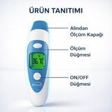 Acura Kulak ve Alından Ateş Ölçer AC-9280 Temassız Kızılötesi - Beyaz